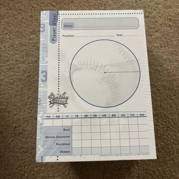 Fantasy Baseball Player Wheel Blank Cards