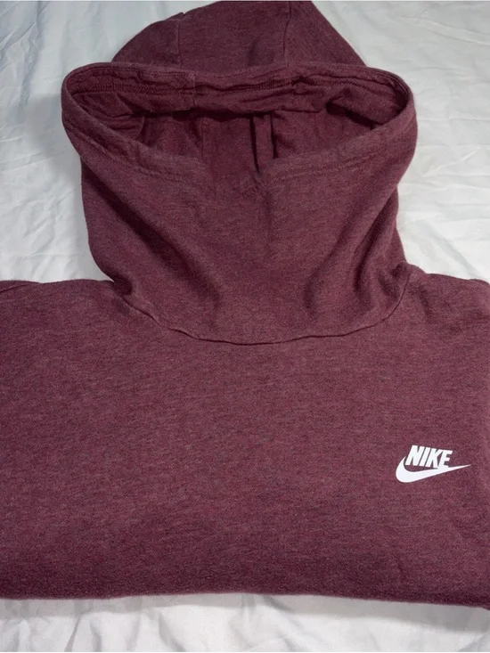 Nike women's long-sleeve funnel neck pullover hoodie with a front kangaroo XXL