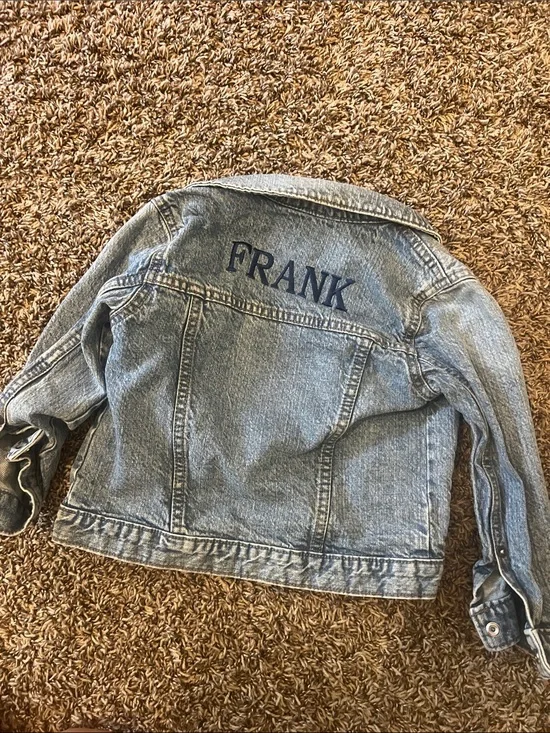 Custom “Frank” Jean jacket - 3T OshKosh B'gosh Light Wash Denim Jacket for Kids