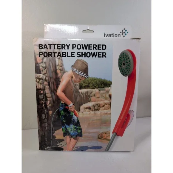 Ivation Portable‎ Shower Battery New Open Box