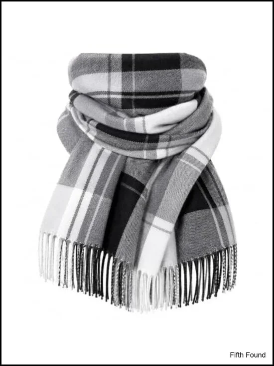 Women's Plaid Winter Scarf Large Soft Warm Polyester Wrap Shawl