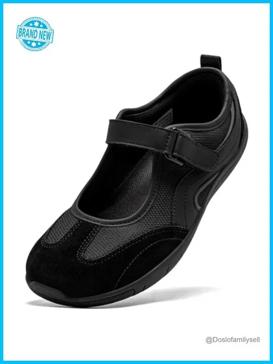 Barefoot Mary Jane Flats Wide Toe Box Slip On Comfort Walking Shoes