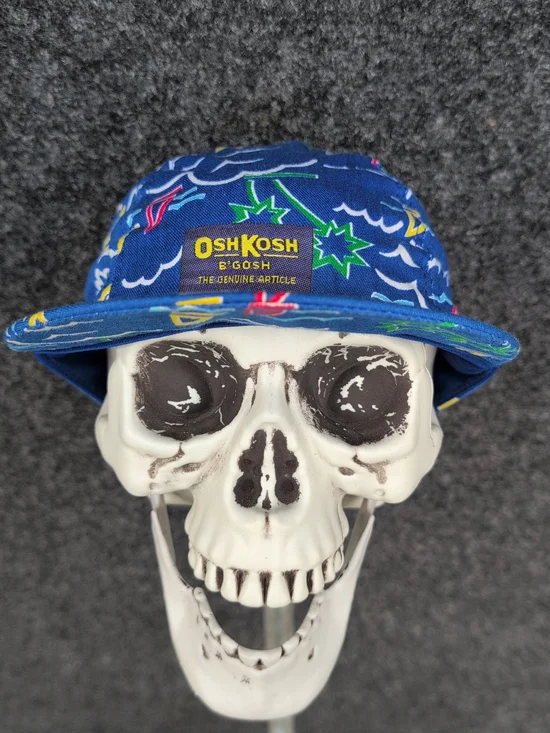 OshKosh B'gosh Kids Blue Patterned Bucket Hat