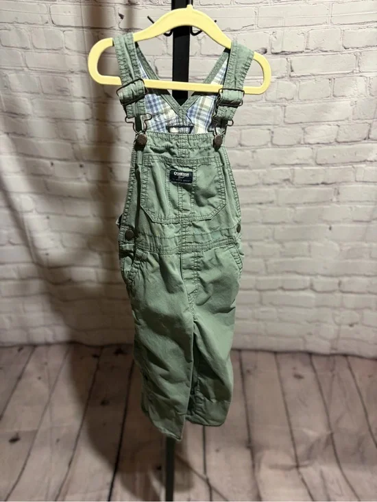 OshKosh B'gosh Light Green Kids Overalls