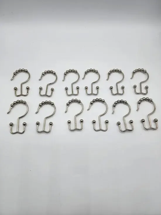 Utopia Bedding Stainless Steel Shower Curtain Hooks 12 count. #O-LD