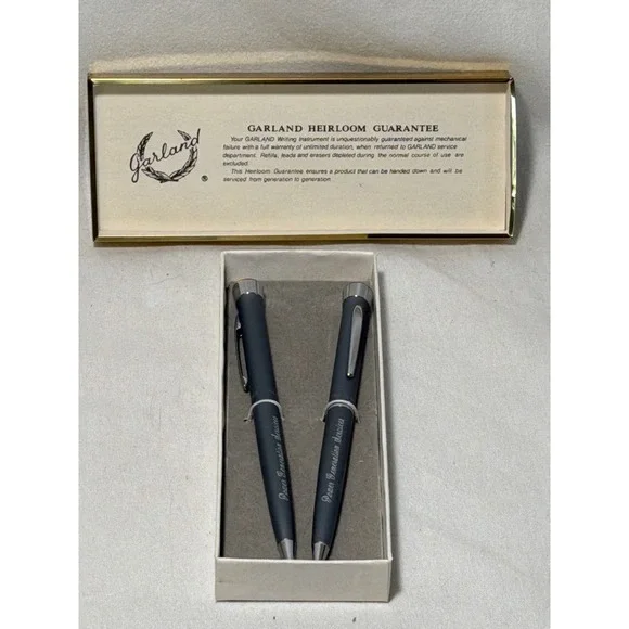 Garland Heirloom Pen and Pencil Set Matte Gray Power Generation Services USA