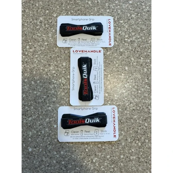 LoveHandle Cell Phone Grips Sling Strap Universal LOT OF 3 (Production Over Run)