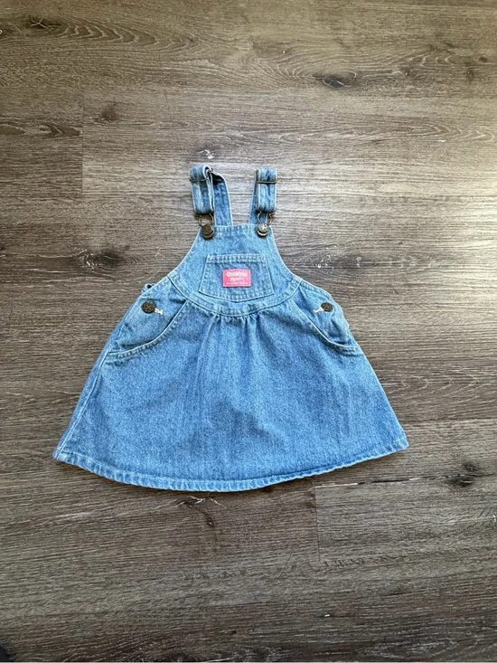 OshKosh B'gosh Light Blue Denim Pinafore Skirt Overalls