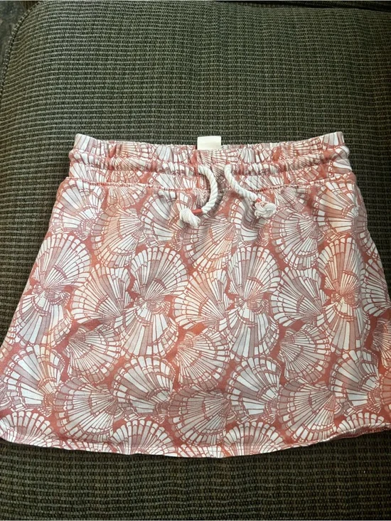OshKosh B'gosh Coral Shell-Print Drawstring Skort