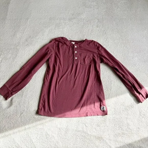 OshKosh B’Gosh Boys Longsleeve Garment Dyed Henley Shirt