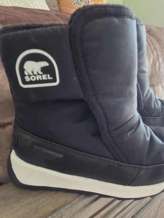Sorel Kids Black Waterproof Winter Boots