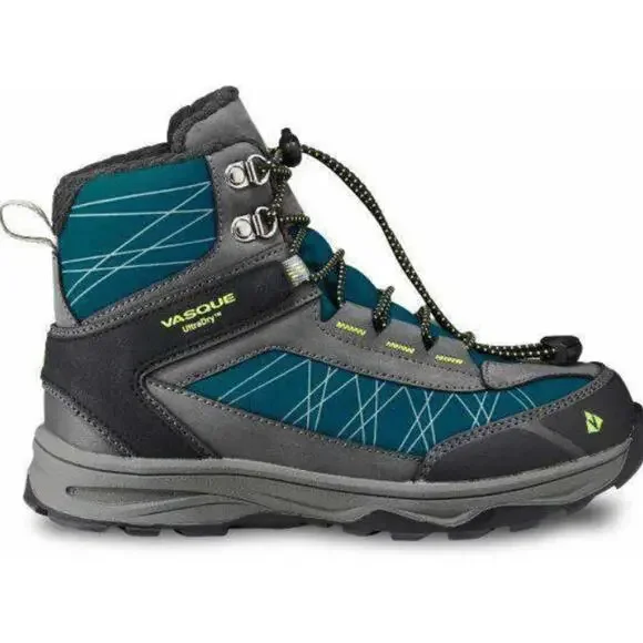 Vasque Coldspark‎ UltraDry Winter Boots Waterproof Leather Blue Kids Size 5
