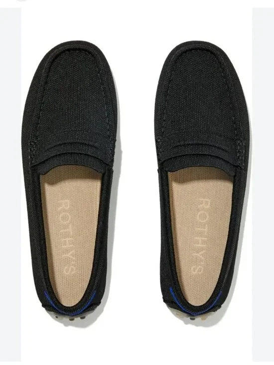 Rothy's Driver Black Loafer Size 7