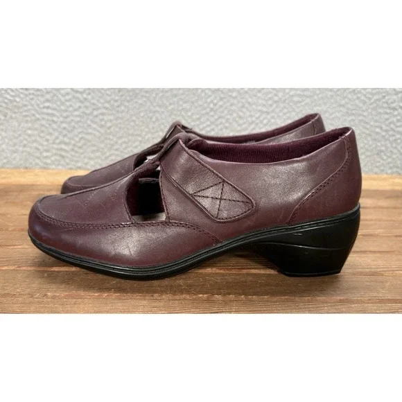 Thom McAn Shoes Womens 9W‎ Cranberry Hilliard Leather Mary Jane Loafers Preppy