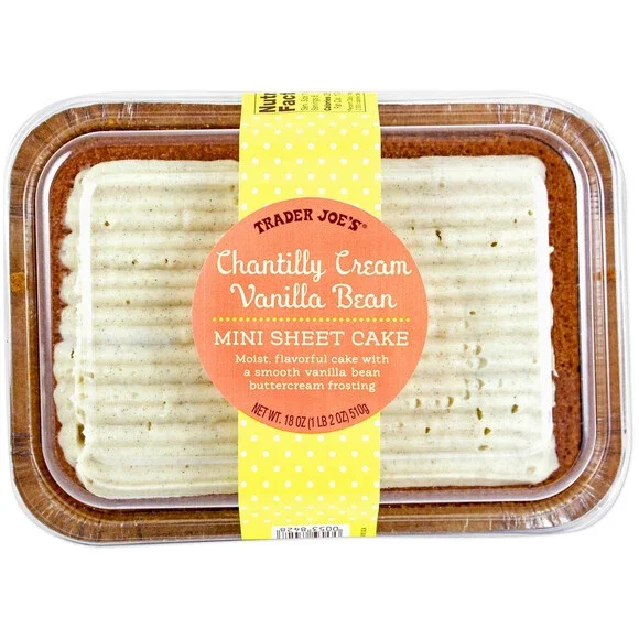 Trader Joe's — Chantilly Cream Vanilla Bean Mini Sheet Cake