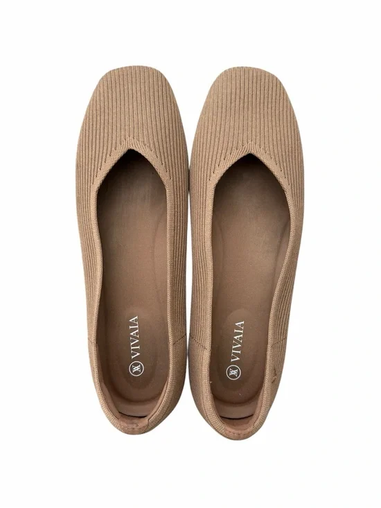 VIVAIA Margot Square Toe V-Cut Flats Size 40.5 US 9-9.5