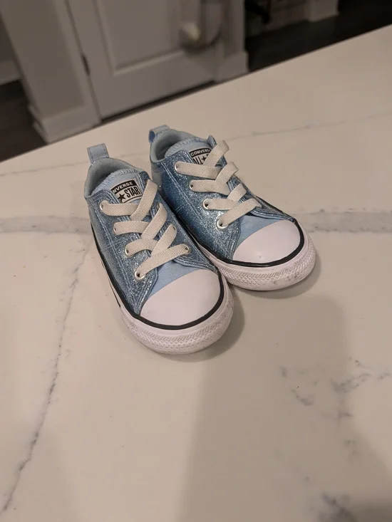 Converse Kids Sky Blue Low Top Sneakers