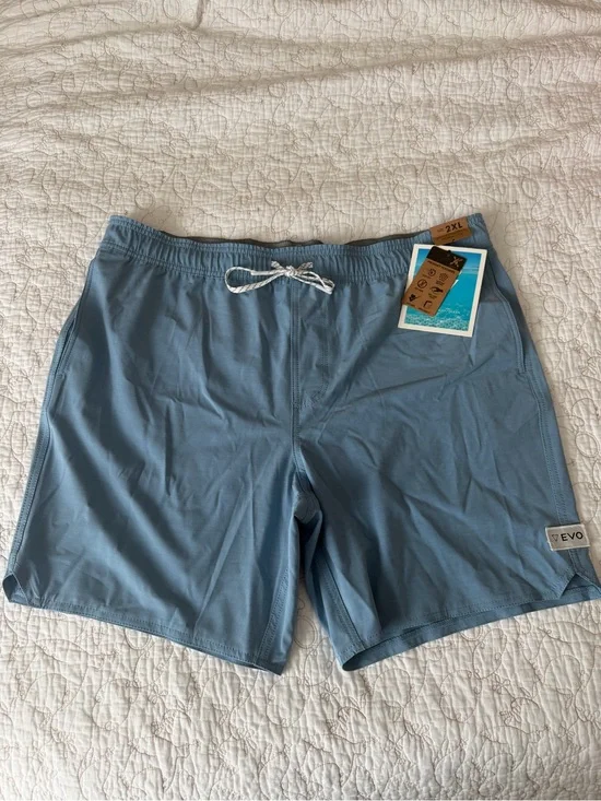 Kanu Surf Men’s Light Blue Swim Hybrids with Drawstring