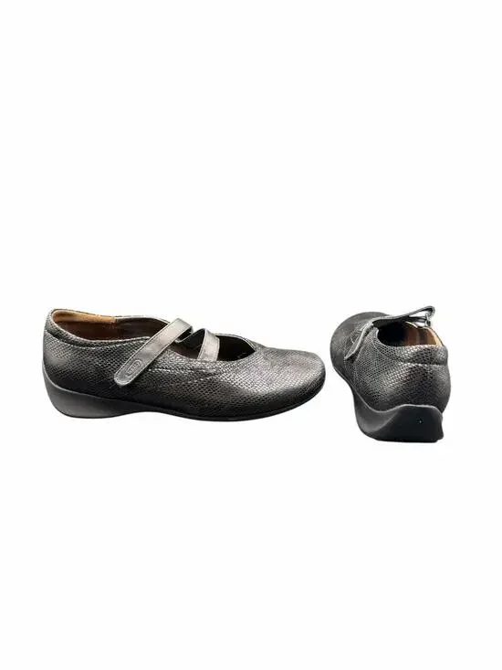 Wolky Mary Jane Shoes Black Leather Comfort EU 40 US 8.5-9