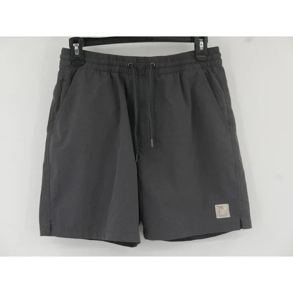 Marine Layer Swim Shorts Gray Mesh Lined Drawstring Men's Small 32W