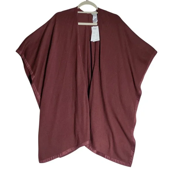 Chicos Open Wrap Ruana‎ Rustic Covering Size S/M New