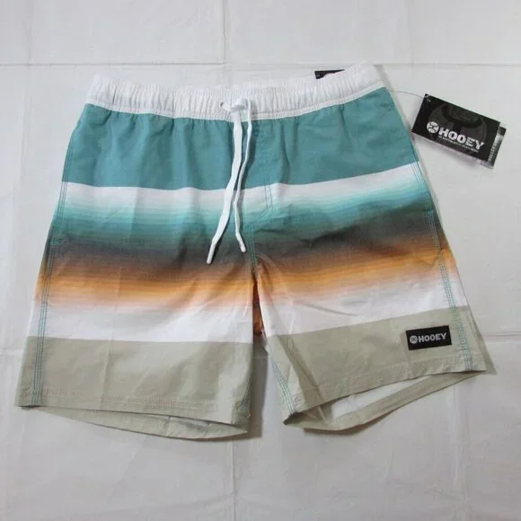 Hooey Men's Big Wake Volley Board Short Swim Trunks Serape Stripe