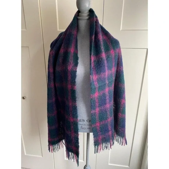Laura Ashley Mohair Wool Scarf 74