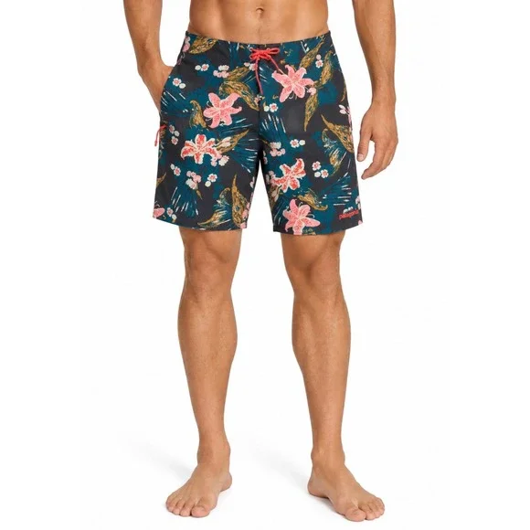 Patagonia Stretch Planing Board Shorts Tropical Floral Mens Size 38 Swim Surf