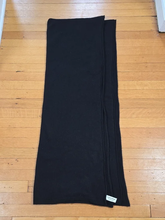 Nordstrom, Cashmere Travel Wrap Scarf, Black, EUC, Women's OS (90