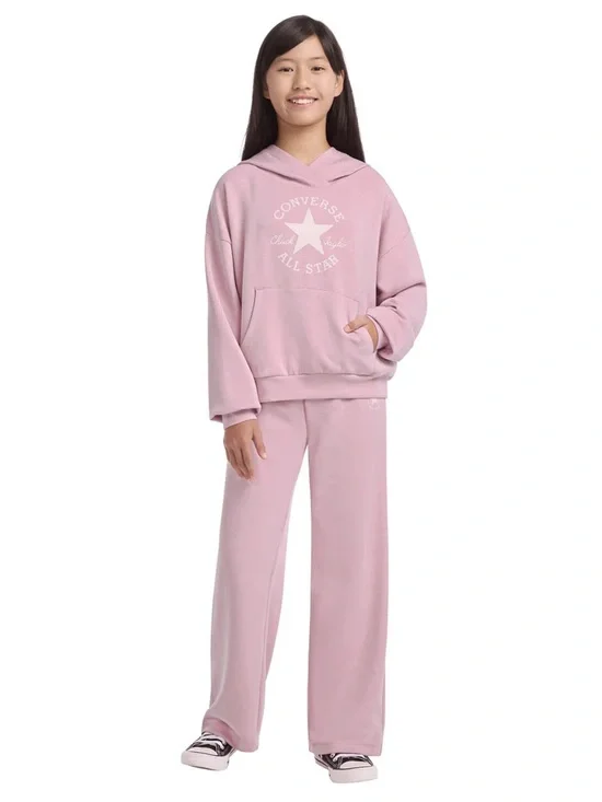 Converse Youth Pink Hoodie & Jogger Set M 10/12