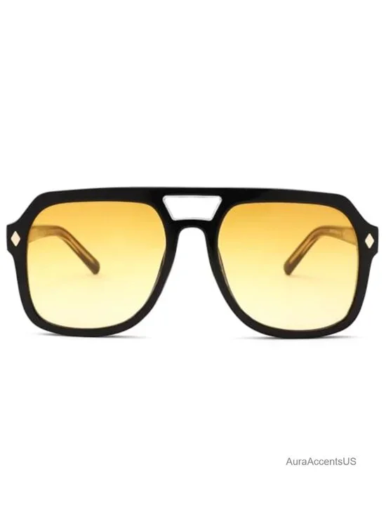 Oversized Vintage Aviator Sunglasses Retro 70s UV400 Protection Unisex