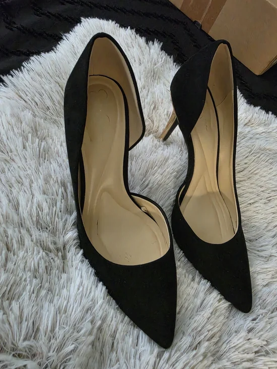 Jessica Simpson Black Pointed D'Orsay Stiletto Heels