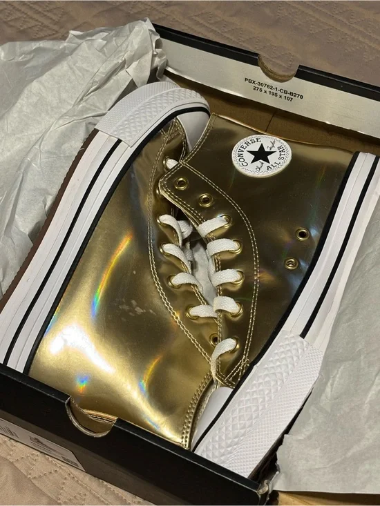 Converse Kids Cream Lace-Up Sneakers