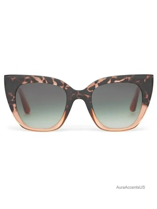 Cat Eye Sunglasses with Gradient Lenses Full Frame UV Protection