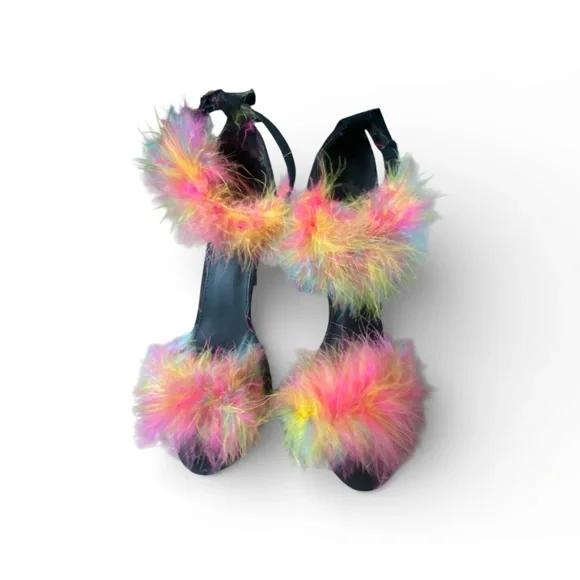 REAL FEATHER heels