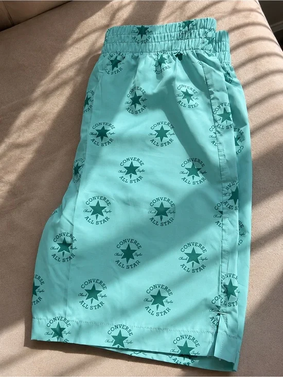 Converse Aqua Green All Star Logo Midi Skirt