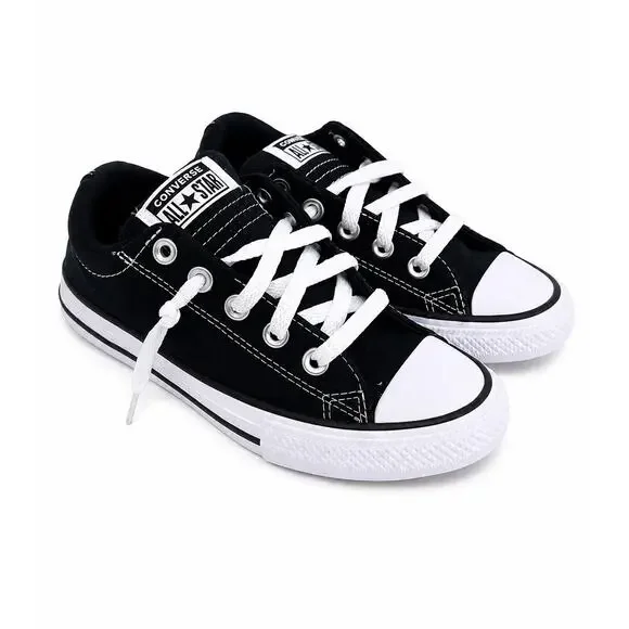 Converse Chuck Taylor Madison Low Sneakers Kids Size 1 Black Kids Classic Canvas