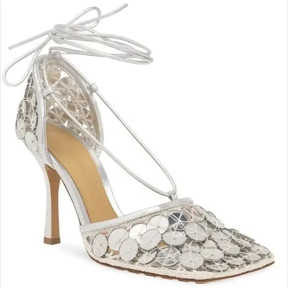 New Bottega Veneta Mirror stretch‎ sandals size 38EU