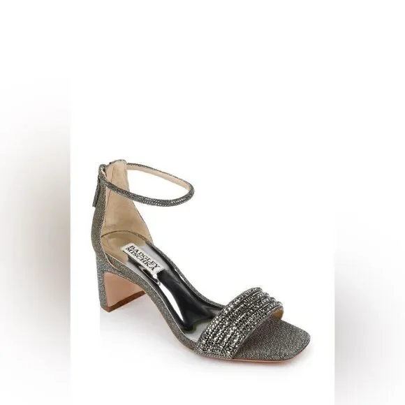 Badgley Mischka Brand Kameryn Open-Toe Block Heel 8 1/2