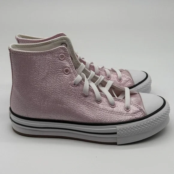 Converse CTAS EVA Lift Hi Shoes Kids Size 5 Pink White High Top A17127F