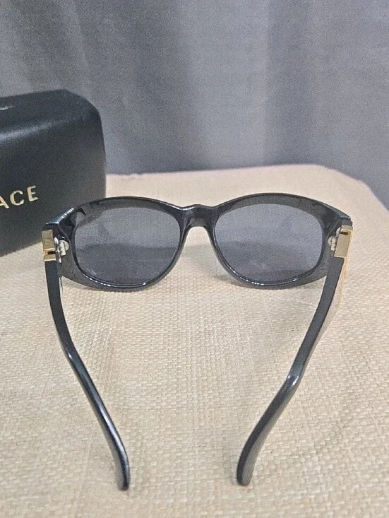 MONDAY SALE! Gianni Versace Black Gloss Oversized Women's Sunglasses