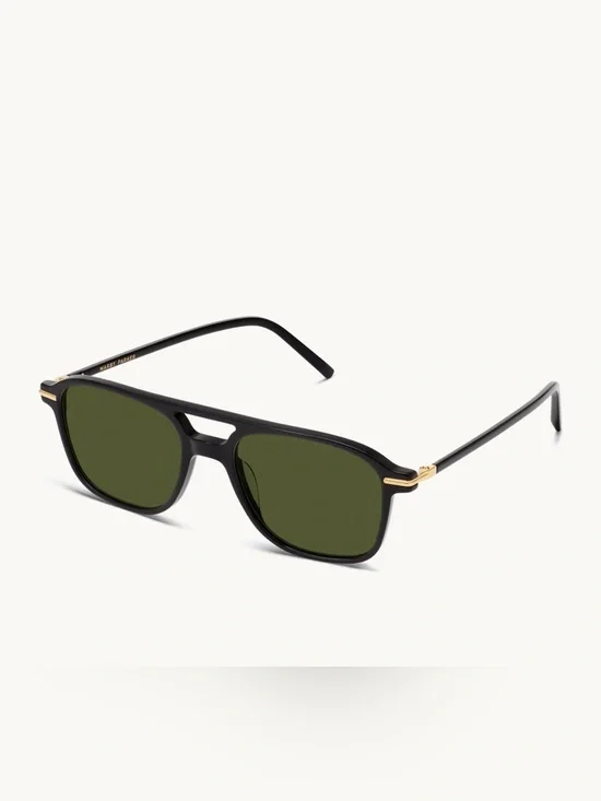 NWOT Warby Parker Brimmer Sunglasses in Black/Gold