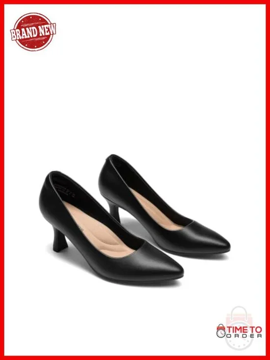 Dream Pairs Women Kitten Heel Pointed Toe Pump Arch Support Memory Foam