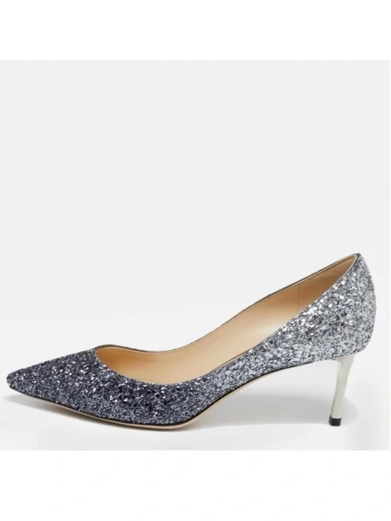 Jimmy Choo Romy 60 Corse Ombré Pointed Toe Heels 37