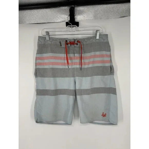Lost Enterprises Board Shorts Size 32 Striped 9