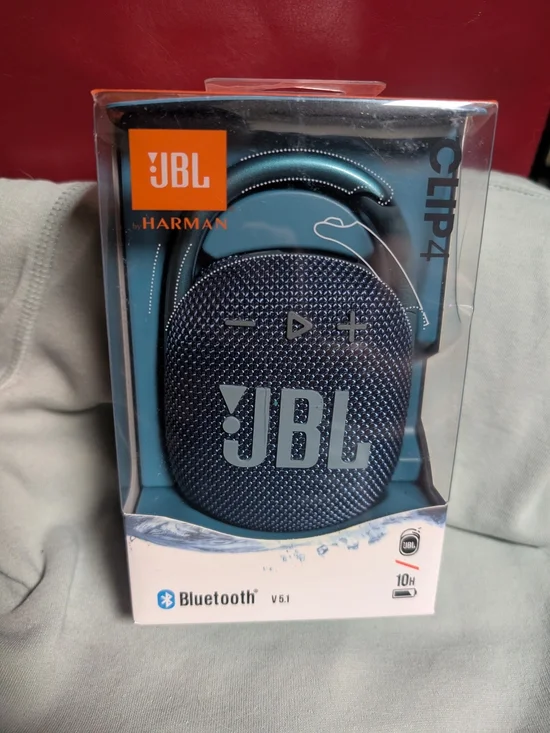 JBL Clip 4 Portable Bluetooth Speaker - Blue