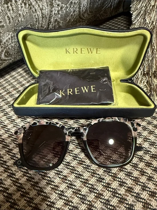 KREWE Black and Tortoiseshell Pattern Sunglasses