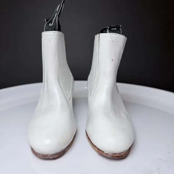 TMC Inc Kids White Leather Folklorico Dance Boots MX 17.5 US 10.5C Mexico