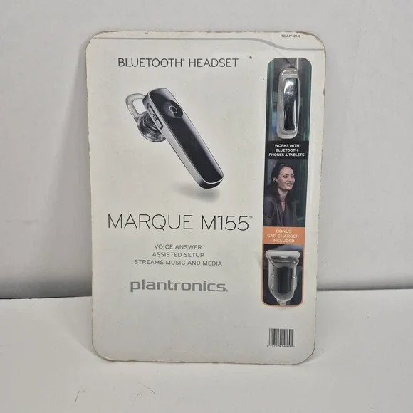 PLANTRONICS Marque M155 WIRELESS Bluetooth Handsfree In-Ear Headset SEALED