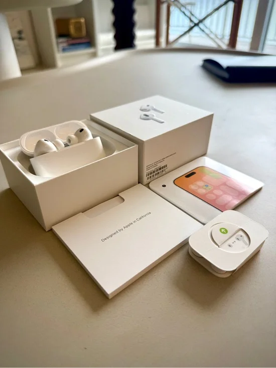 Apple White AirPods Pro 3rd Generation with White Charging Case and Accessories✨